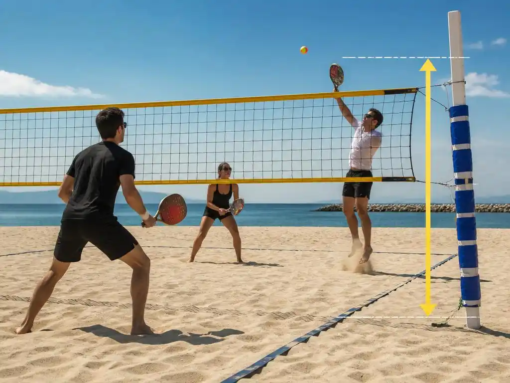 Dimensioni ottimali per la corretta altezza rete beach tennis