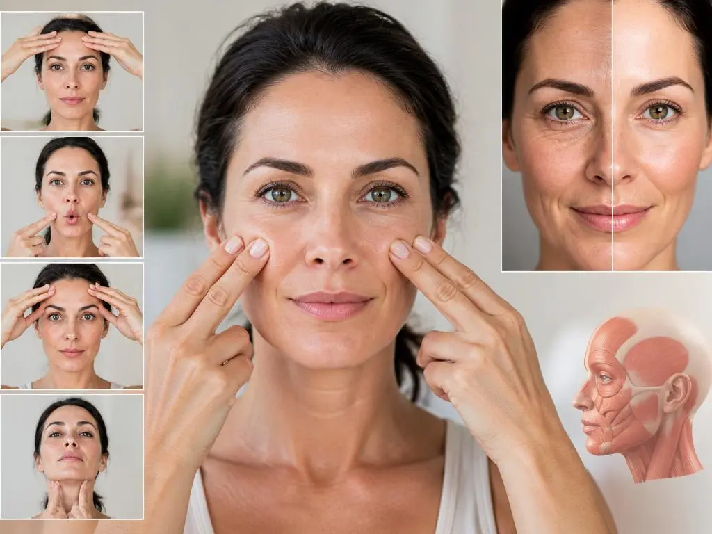 Ringiovanire il viso naturalmente con la ginnastica facciale
