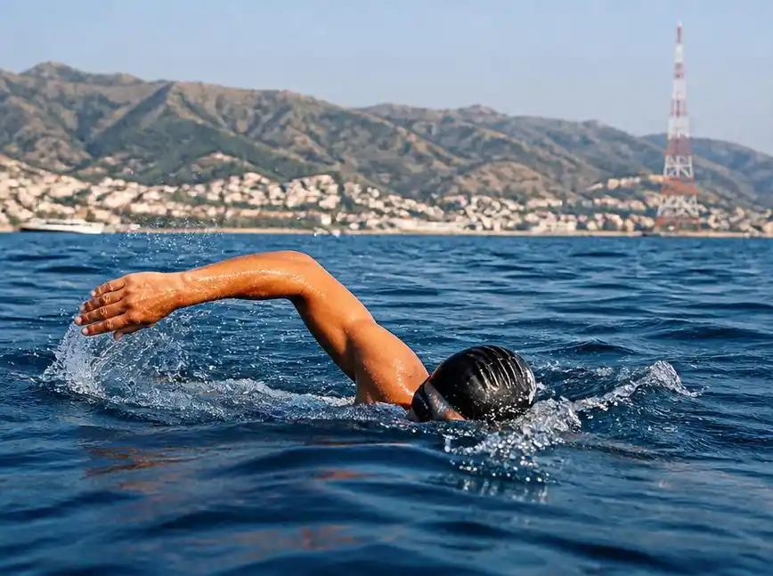 Affrontare la sfida epica della traversata a nuoto stretto di messina