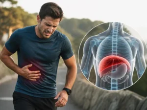Gestire il fastidioso dolore al fegato quando corro