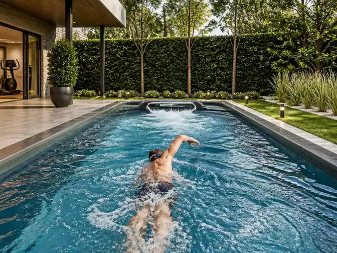 Guida completa alle moderne piscine con nuoto controcorrente