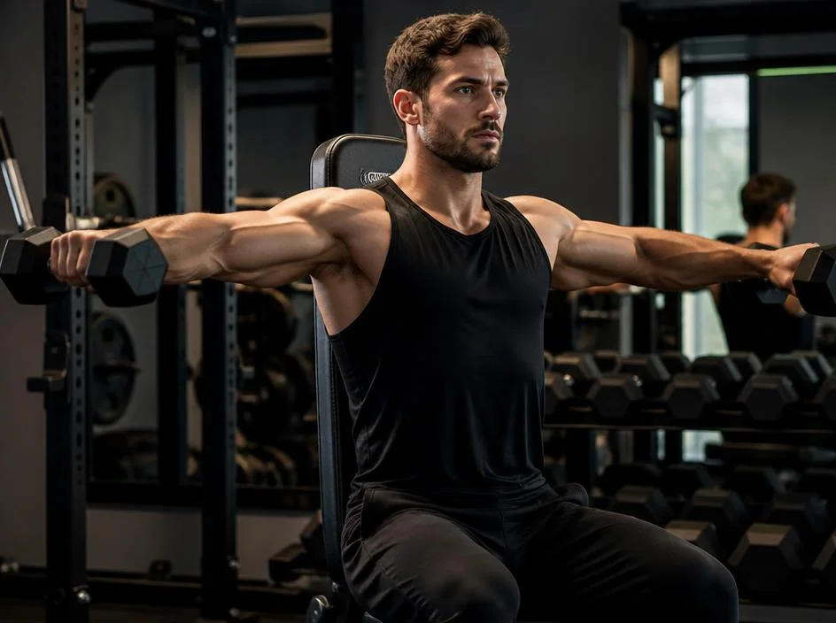 Protocolli di tonificazione per un allenamento spalle con manubri