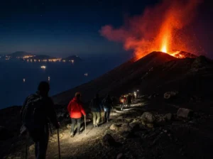 Scoprire la magia di una escursione notturna a Stromboli