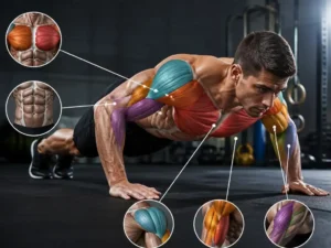 Tutti i muscoli coinvolti nei push up per un allenamento efficace